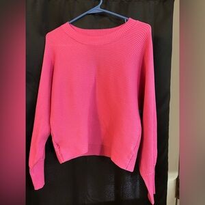 Women's Pink Crew Neck Sweater